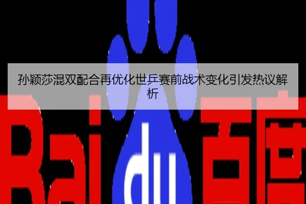 孙颖莎混双配合再优化世乒赛前战术变化引发热议解析